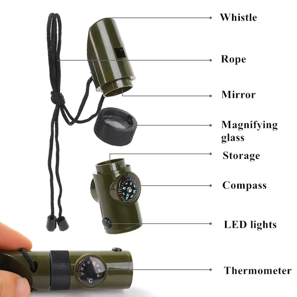 Multi-function Survival Whistle 7 In 1